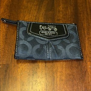 Coach Cardholder Wallet Black bag keychain